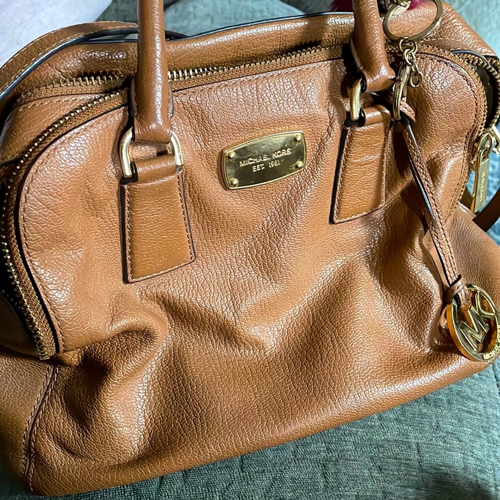Michael Kors leather satchel purse